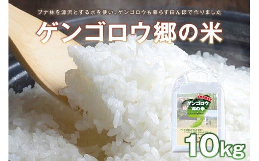 龍谷大学と共同開発／2026年産　京丹後産生物多様性米コシヒカリ「ゲンゴロウ郷の米」10kg箱入　CM00008