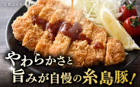 糸島豚 厚切り ロース 1.2kg 糸島市 / ヒサダヤフーズ豚　豚肉[AIA066]