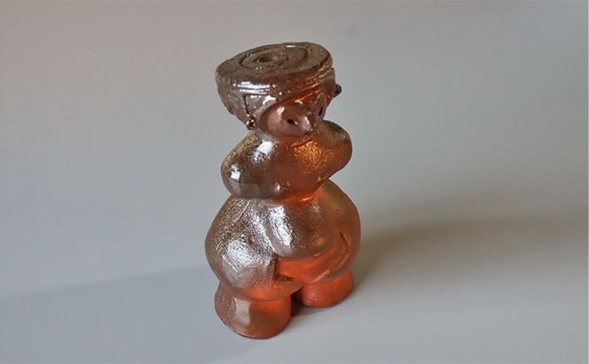 土偶 国宝土偶「縄文のビーナス」（長野県　茅野市尖石縄文考古館蔵）【備前焼 東児の花窯】 