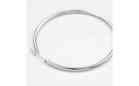プラチナ900 　フープピアス　2×50　120328 SWAE028