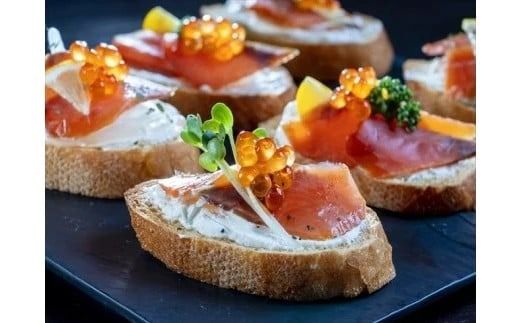 大槌トラウトサーモン冷燻製《中がけ》S 40g×10個セット【0tsuchi00932-202412】