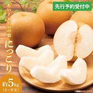 【先行予約】【数量限定】あい farm の梨 にっこり 5kg (4～9玉) | 10月中旬より順次発送 梨 なし フルーツ 果物 新鮮 旬 梨園 益子町産 (DQ004)