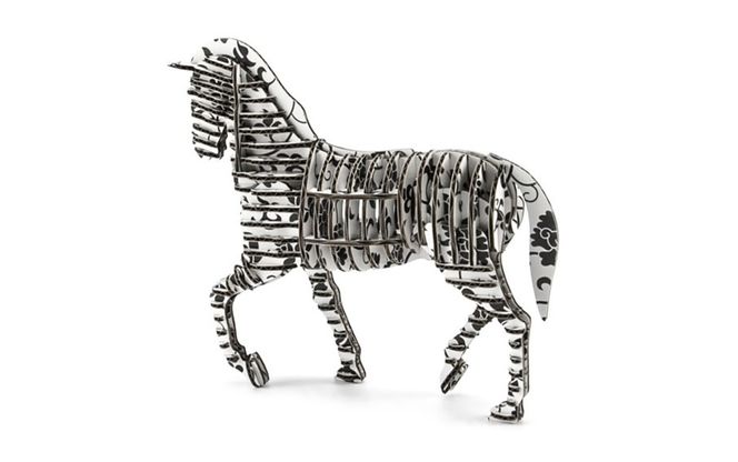 段ボール製組立キット 2026 干支 【午段（うまだん）/ 牡丹】 1体分_2625R