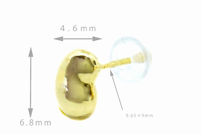 小豆　ピアス　K18 188-105