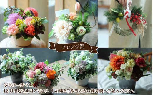 【定期便12回】母の日アレンジok おまかせ季節のフラワーアレンジ（生花）Ｓサイズ×12ヶ月【母の日申込期日：4/26（日）まで】【母の日発送予定日：～5/11（月）まで】お好み 日時指定可能