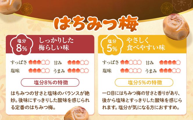 訳あり 紀州南高梅 小梅 まごころ はちみつ梅 90g ×8パック 減塩5％ ［TR10w］ 304018_CS023