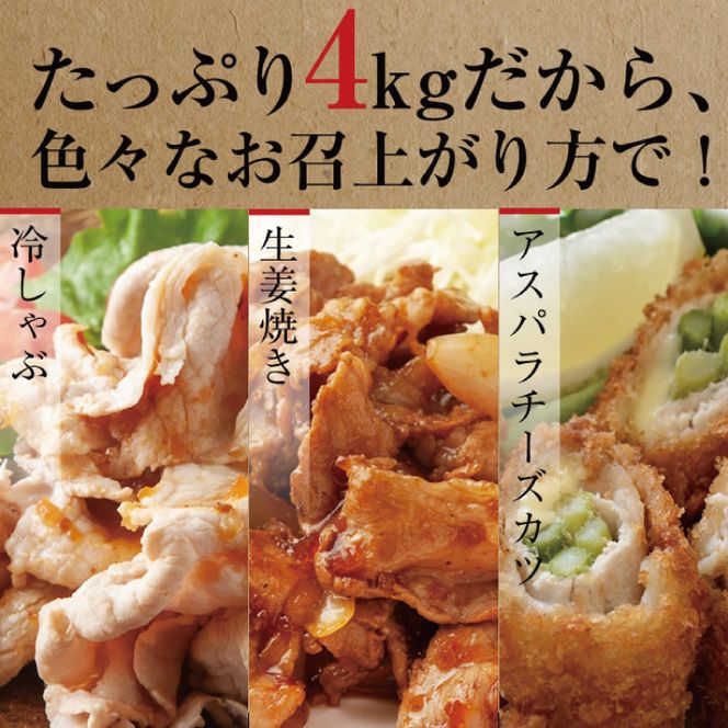 【2026年2月より順次発送】【6回定期便】【田中農場のすずし豚】 切り落とし 約4kgセット｜肉 お肉 豚肉 切り落とし すずし豚 ブランド 定期便 お肉定期便 茨城県 行方市(M-12)