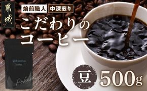 焙煎職人こだわりのコーヒー【豆】500g 小分けパック(ジッパー・バルブ付) ※中深煎り※ポスト投函_LC-3302_(都城市) 250g×2パック 少量パック ジッパー・バルブ付き 保存に便利 ポスト投函 珈琲 選べる コーヒー インドネシア ブラジル コロンビア 宮崎県 都城市