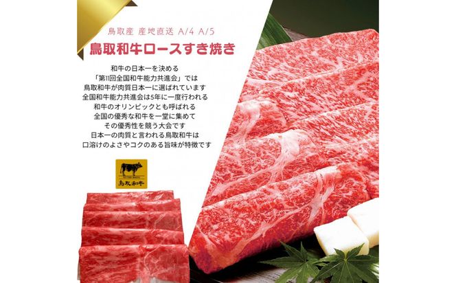 鳥取和牛 すきやき用ロース肉 1kg 312011_FT010