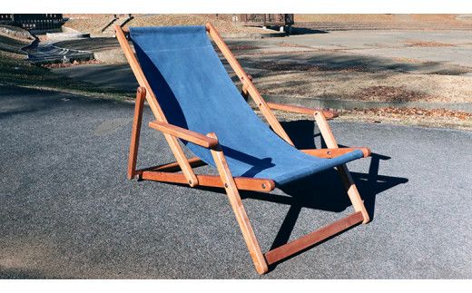 《 受注生産 》布製 デッキ チェア 1脚 【 手摺り付き 】 インテリア アウトドア キャンプ テラス 庭 家具 日用品 椅子 イス リクライニング 折りたたみ コンパクト 収納 ファブリック [DP005us]
