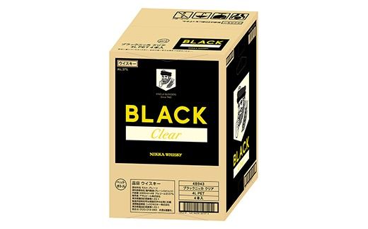 ブラックニッカ クリア　4Lペット 4本 ｜ 栃木県さくら市で熟成 ウィスキー お酒 酒 ハイボール お湯割り 水割り ロック 飲む 国産 洋酒 ジャパニーズ ウイスキー 蒸溜所 家飲み 洋酒 アルコール 贈答 ギフト 贈り物