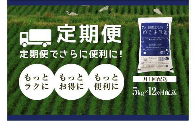 令和8年産米 先行予約 新米 極上魚沼産コシヒカリ 令和8年産米 5kg【定期便／12ヶ月】無洗米 ゆきまち米＜令和8年10月下旬～順次発送＞