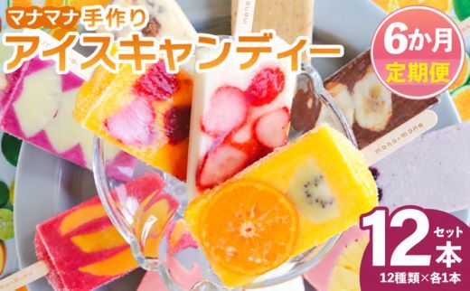 アイス 【６回定期便】手作りアイスキャンデー 12本セット Wys-0032