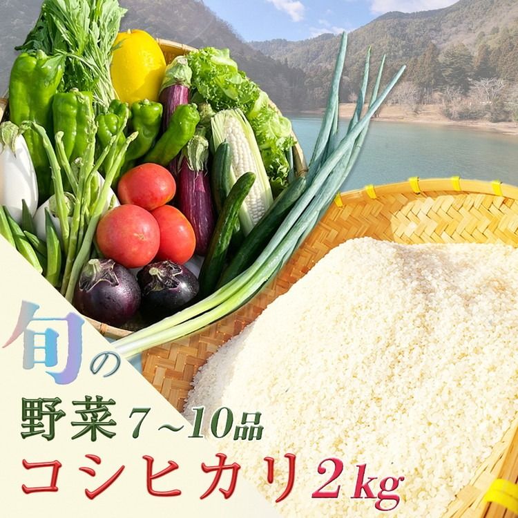 京都産 コシヒカリ2kg + 旬の野菜セット 6回 定期便 京都 佐伯の里 新鮮 野菜 7〜10品 コシヒカリ2kg 新米 定期便 6ヶ月 京都丹波・亀岡産 季節の野菜 詰め合わせ 訳あり 生活応援 ※北海道・沖縄・離島への配送不可 ※2025年9月下旬頃より順次発送