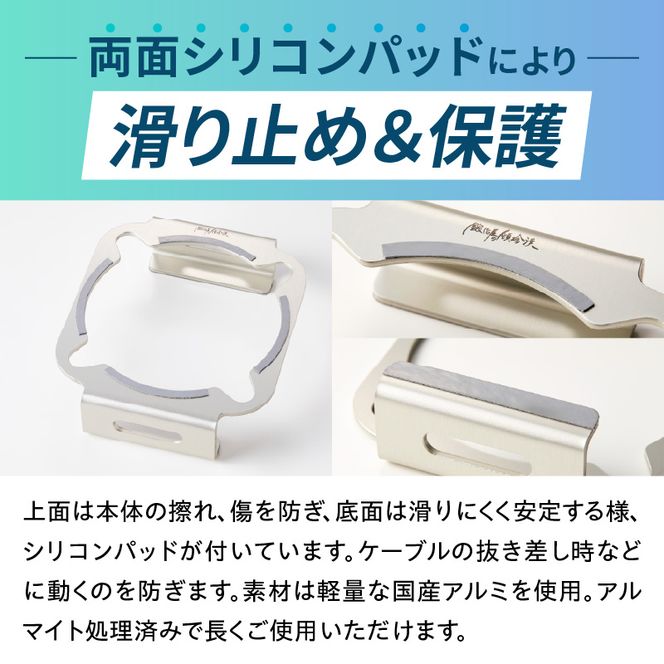 鍛冶屋の頓珍漢 M4 Mac mini専用スタンド ［050S57］ mini 専用スタンド シリコンパッド 滑り止め 軽量 国産 長持ち 収納スペース 日本製 簡易梱包 PC周辺機器 デスクアクセサリー スタイリッシュ おしゃれ コンパクト シンプル 愛知県 小牧市 送料無料