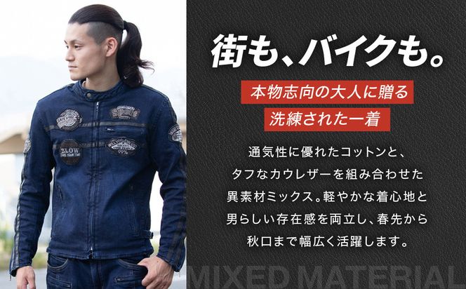 【デグナー】コットンジャケット[23SJ-6]〈ネイビー・Mサイズ〉｜京都 バイクギア 人気ブランド バイク［ 京都 バイク バイクギア 人気 おすすめ ツーリング ライダー バイカー お取り寄せ 送料無料 ふるさと納税 ］ 261009_A-JR169VC01A