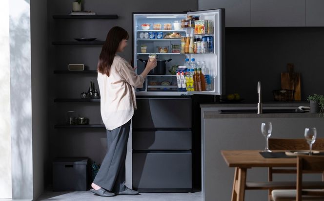 冷凍冷蔵庫 370L 自動製氷機能付 IRSN-I37A-B ブラック 冷蔵庫 370L アイリスオーヤマ 冷凍冷蔵庫 冷凍室が大きい 2段冷凍室 ファン式 自動霜取り 霜取り不要 野菜室 真ん中 急冷モード 右開き 二人暮らし 家庭用 まとめ買い 大凍量