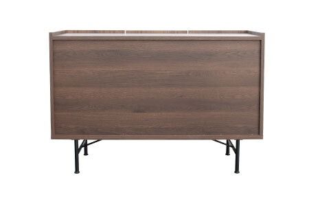 フォーグ 120サイドボード【リビングボード キャビネット リビング収納 水玉模様 収納 完成品】(H062254)