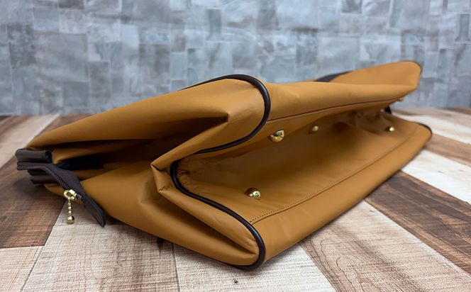 とにかく軽い！ダレスボストンL / キャメル / ボストンバッグ ダレスバック 約680g 大容量 合皮 お手入れ簡単 2泊3日程度 旅行 ゴルフバッグ かばんこみせ さくら咲くら