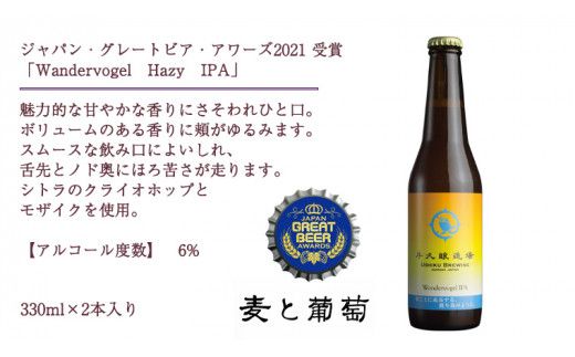 2年連続！《 ジャパン・グレートビア・アワーズ 受賞 》クラフトビール3種 計 6本セット 飲み比べ 茨城県産 牛久醸造場 330ml × 6本 ビール 地ビール クラフト お酒 贈り物 [BJ025us]