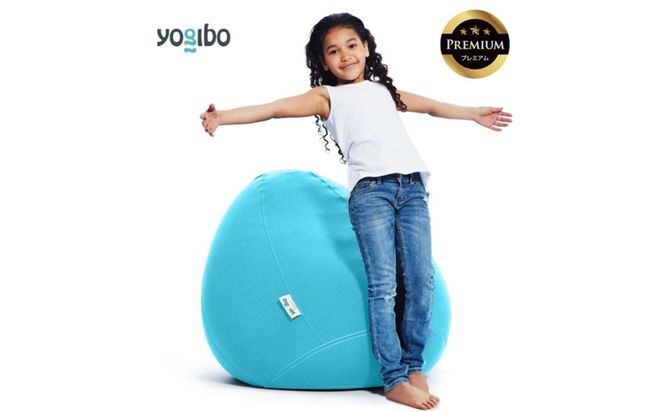 Yogibo Zoola Drop Premium（ヨギボー ズーラ ドロップ プレミアム）＜スカイ＞【ビーズクッション ビーズ 座椅子 椅子 クッション ビーズソファー ビーズソファ 新生活 プレゼント インテリア 家具 ベッド ゲーム】-[G787-9]