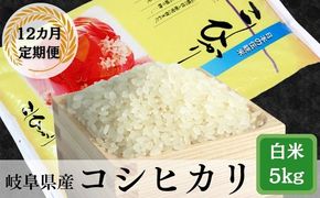 AK-15 【12か月定期便】岐阜コシヒカリ5kg