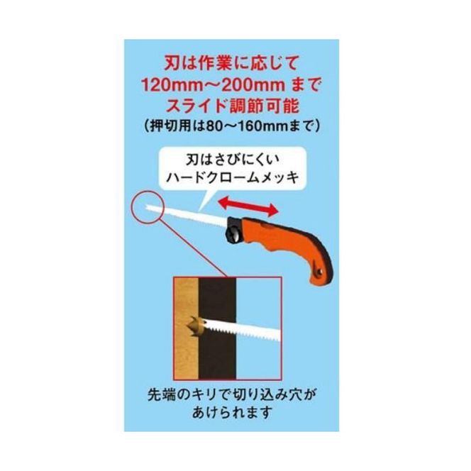 【神沢鉄工】K-411 自在鋸 木工用 K-411-B 替刃セット