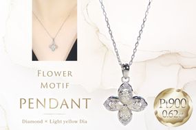 ネックレス プラチナ PT900 イエローダイヤ ペアシェイプ 取り巻き ダイヤモンド 0.62ct ペンダント 【f296-d-pt】 [株式会社オーダーメイドジュエリーメイ 山梨県 韮崎市 20745340] レディース イエローダイヤモンド フラワーモチーフ 四つ葉 かわいい 花 クリスマス