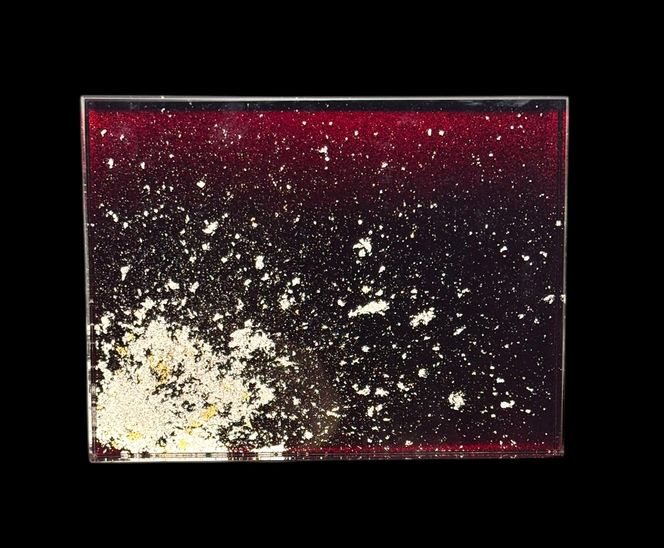 すし下駄 銀箔 赤溜 ［NF286］ 303446_CU90107