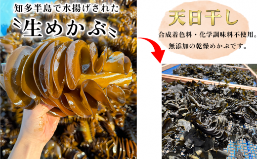 岬だよりのコリコリ食感・粘り抜群の乾燥めかぶ　120g×3袋