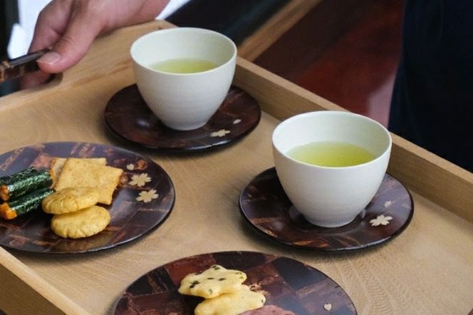 角館樺細工《樺細工 八柳》 丸銘々皿 市松 ゆうパケット 角館工芸協同組合|02_kdk-0h0701