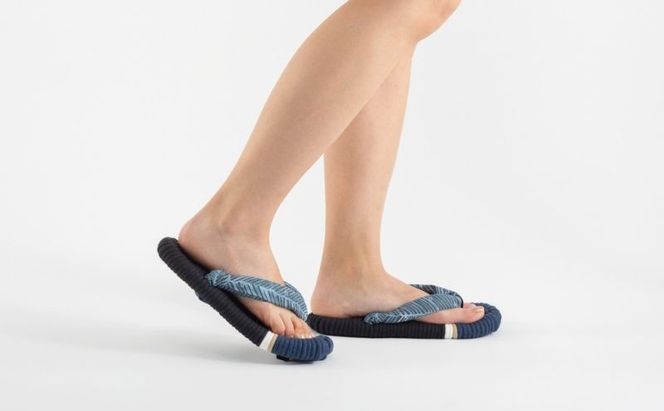 布ぞうり MERI 北斎 神奈川沖浪裏　布草履 室内履き 健康 洗える 墨田区