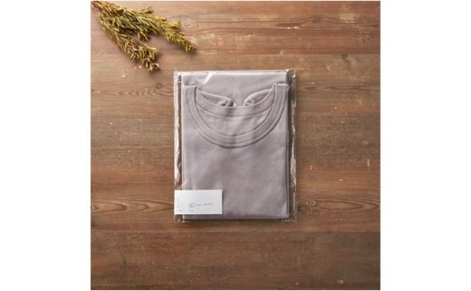 《絹生活研究所》インナー／メンズ／半袖／グレー インナーウェア 下着 肌着 Tシャツ ファッション 服 男性 