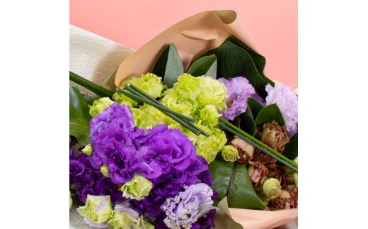 【CF-R7hbk】JJM005　《先行予約》芸西村特産 トルコギキョウ花束（約15本程度の花束）