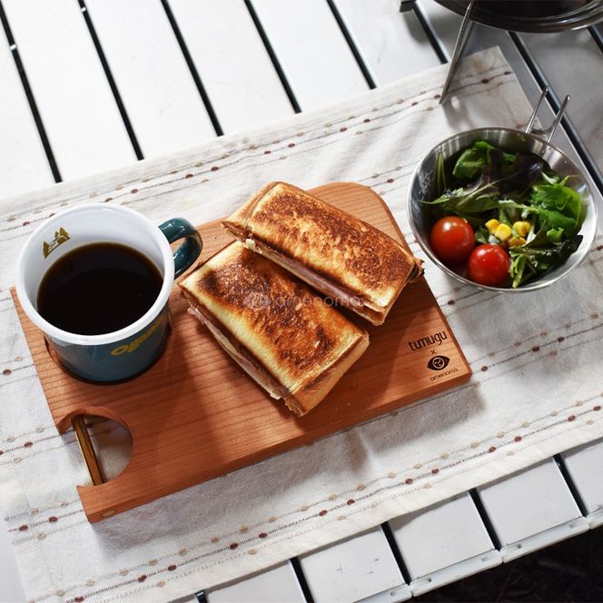 Camp plate solo両面使えるキャンプ調理プレート メープル