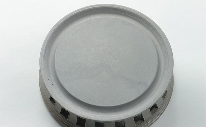 寒風須恵器　円面硯（作：三浦 雅人） 民芸品 工芸品 