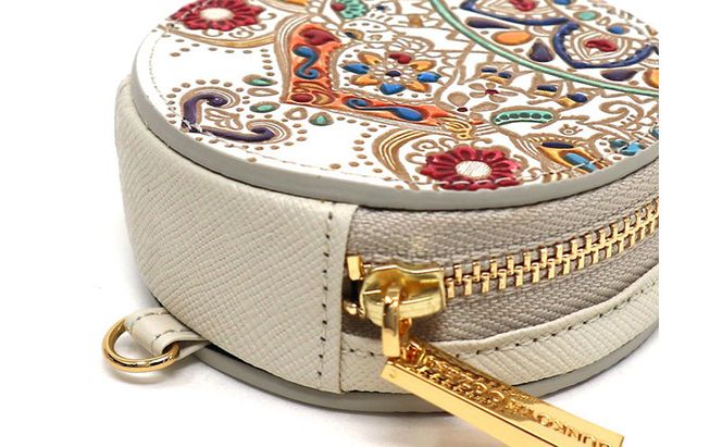 【文庫屋大関】マカロンポーチ 象のカーニバル【皮革工芸品】 ポーチ ミニポーチ 小物入れ アクセサリー入れ イヤホン入れ 収納 保管ケース 手のひらサイズ  本革 革 皮革 工芸品 工芸 雑貨 ギフト プレゼント 日本製 東京