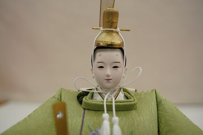 【収納飾りセット“山科”】人形作り40年 “平安天鳳”作 丹後ちりめん 人参草木染め 手作り ひな祭り 木製 今どき かわいい おしゃれ モダン 碧南 にんじん 人参 H067-172