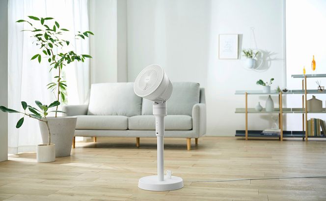 扇風機 サーキュレーター扇風機 STF-AC15TEC-W ホワイト アイリスオーヤマ リビング 上下左右首振り 換気 軽量 お手入れ簡単 リモコン付き オールシーズン対応 おしゃれ 衣類乾燥 部屋干し 3D送風