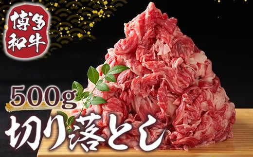 博多和牛切り落とし 500g／ 黒毛和牛 牛肉 福岡県 特産　DX006