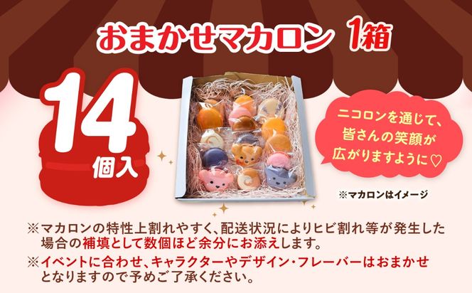 おまかせ マカロン ボックス 14個入 マカロン 焼菓子 スイーツ 愛西市 / ニコールマカロン[AEDA002]