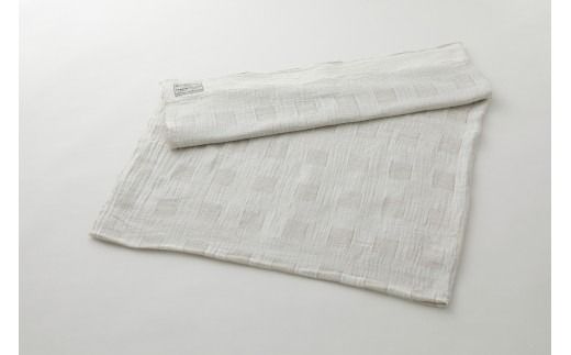 テンジンファクトリー製　ジャガード織ダブルガーゼブランケット（ベージュ）