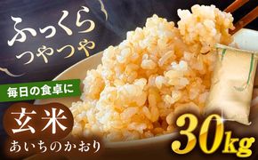 ＼大容量／ あいちのかおり 玄米 30kg お米 玄米 愛西市 / 日栄トラクター【配送不可地域：北海道・沖縄・離島】[AEDM001]
