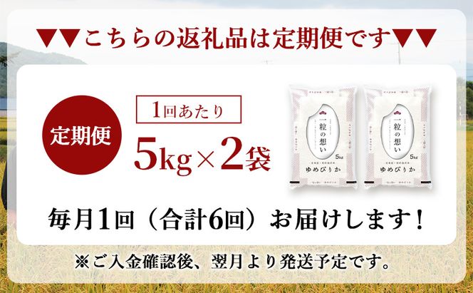 令和7年産 北海道 赤平産 ゆめぴりか 10kg 【限定寄附額】6ヵ月連続お届け 白米 精米 米 北海道 ごはん ご飯 ライス おにぎり 定期便 定期 お楽しみ 6回