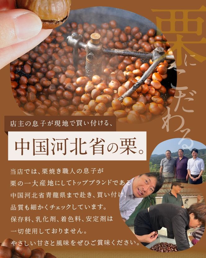 冷凍】天津甘栗1.6kg＆大粒の焼き栗セット H045-055（愛知県碧南