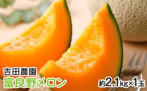 【2026年8月下旬より発送】北海道 富良野 メロン 赤肉 約2.1kg×1玉 (吉田農園) メロン フルーツ 果物 新鮮 甘い 贈り物 ギフト 道産 ジューシー おやつ ふらの ブランド 夏