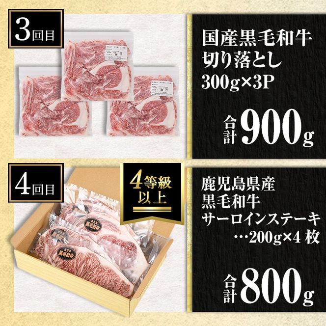 isa693 【定期便9回】13KING定期便(合計13kg) 肉 牛肉 豚肉 切り落とし スライス ステーキ リブロース サーロイン ヒレ ロース すき焼き とんかつ 生姜焼き 冷凍 【サンキョーミート株式会社】