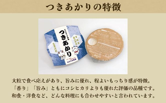 【令和7年産】3ヵ月定期便 つきあかり 志賀沢米 レンジアップごはん 20個セット お米 米 精米 パックごはん 岩沼市 志賀産