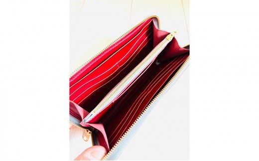 財布 大容量 ロングウォレット セメントグレークロコ 長財布 革 レザー 牛革 小銭入れ 札入れ ギフト 日用品 雑貨 日進市 愛知県