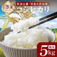 筑波山麓・羽鳥の沢水米 コシヒカリ 精米 5kg【茨城県共通返礼品：桜川市】|お米 米 こしひかり 茨城県 取手市（CA001）